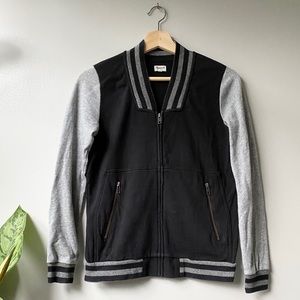 Madewell Bomber Zip Up Sweatshirt